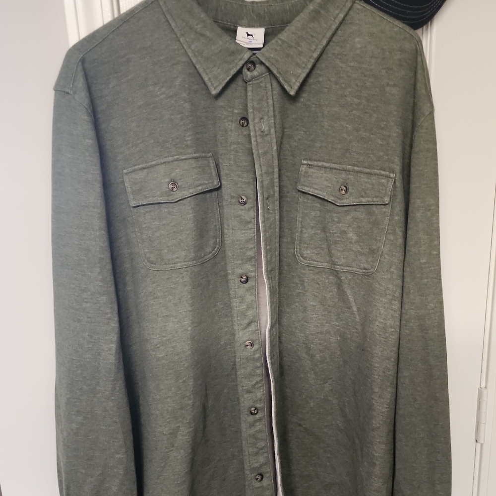 The Black Dog Sage Green Men's Shirt Jacket